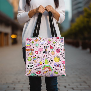 Tote Bag Coloré Cute Kawai tendance élégant Inspirationnel