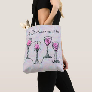Tote Bag Coloré Daf Yomi Personnalisable 4 tasses de vin