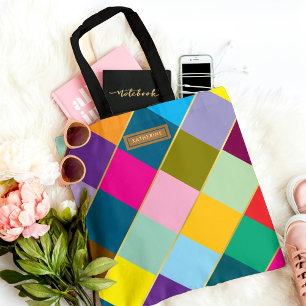 Tote Bag Coloré Mignon Chic Branché Élégant avec doublure d