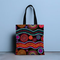 Coloré Moderne Australien Dot Art Tribal Motif