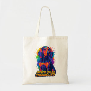 Tote Bag Coloré Pop Art American Anglais Coonhound