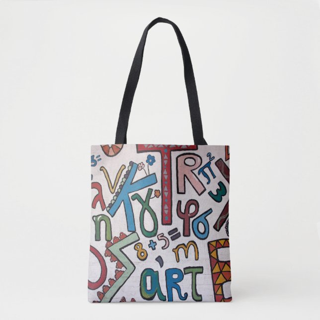 Tote Bag Colorful Alphabet  (Devant)