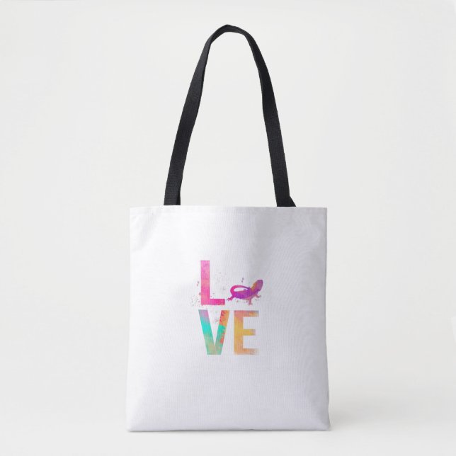 Tote Bag Colorful Bearded Dragon  (Devant)