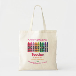 Tote Bag Colorful Crayon/ Kindergarten Appréciation de l'en