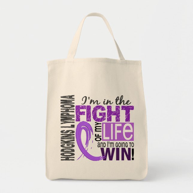 Tote Bag Combat de ma lymphogranulomatose maligne de la vie (Devant)