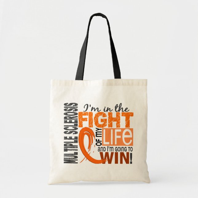 Tote Bag Combat de ma sclérose en plaques de la vie (Devant)