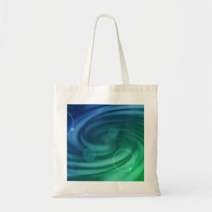 Tote Bag Combinaison De Couleurs Bleu Et Vert