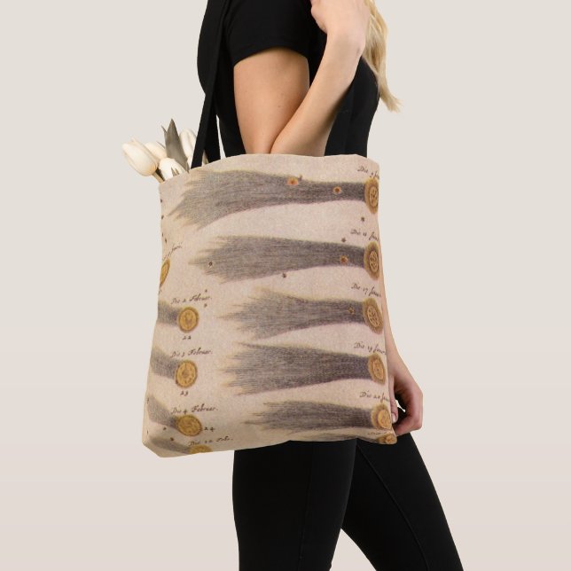Tote Bag Comètes de Stanislaw Lubieniecki, Astronomie Vinta (De près)