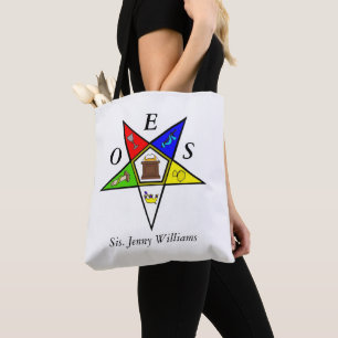 Tote Bag Commande de maçonnerie OES Eastern Star Sister