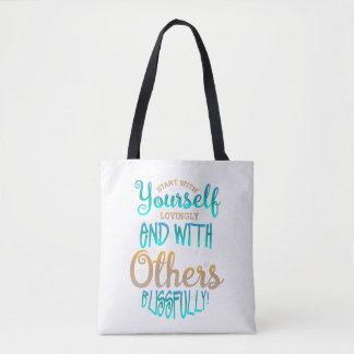 Tote Bag Commencez Par Citer Vous-Même Avec Amour
