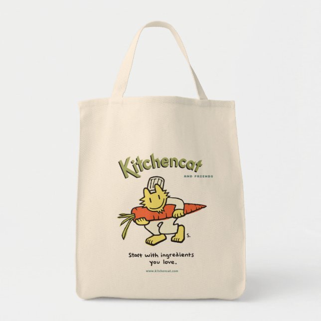 Tote Bag "Commencez par des ingrédients que vous aimez" le (Devant)