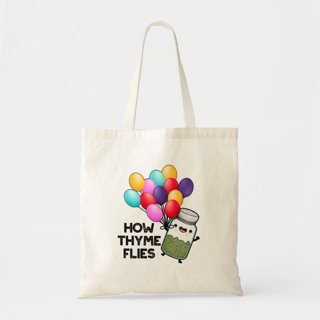 Tote Bag Comment le thym vole amusant pilon d'herbe (Devant)