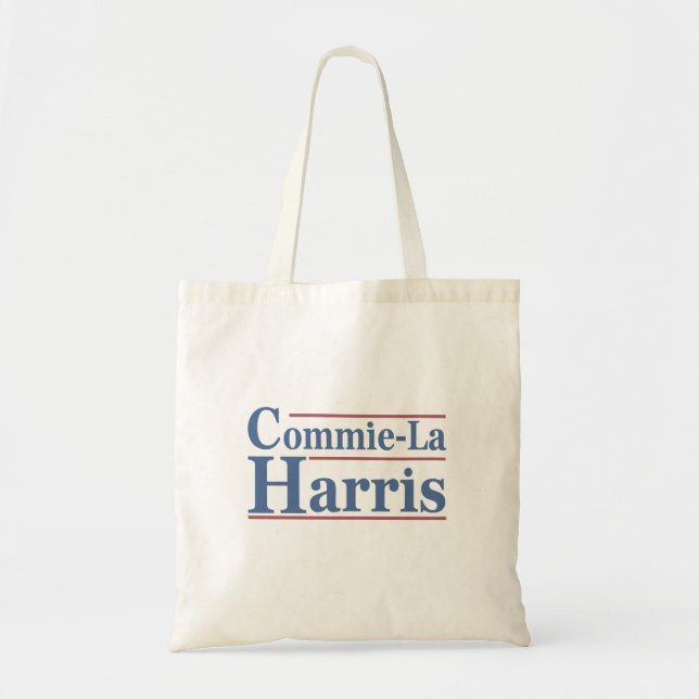 Tote Bag Commie-La Harris 2024 Funny Anti Kamala Harris (Devant)