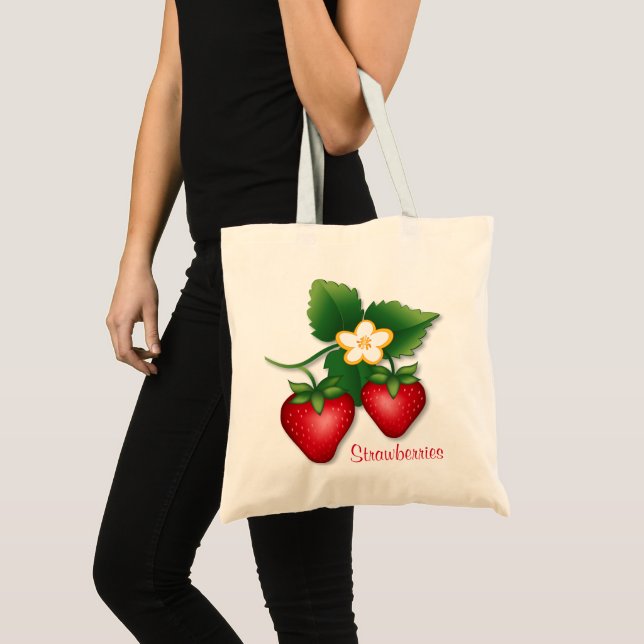 Tote Bag Compagnon de marché fraise (Devant (produit))