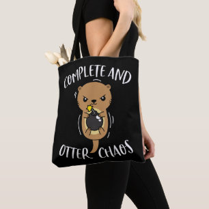 Tote Bag Complet et Otter Chaos Drôle Mignon Loutre de Mer 