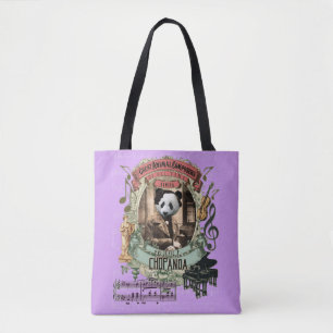 Tote Bag Compositeur animal drôle Chopin de Chopanda Pand
