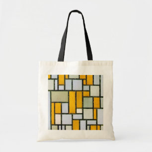Tote Bag Composition Jaune et Gris, Mondrian