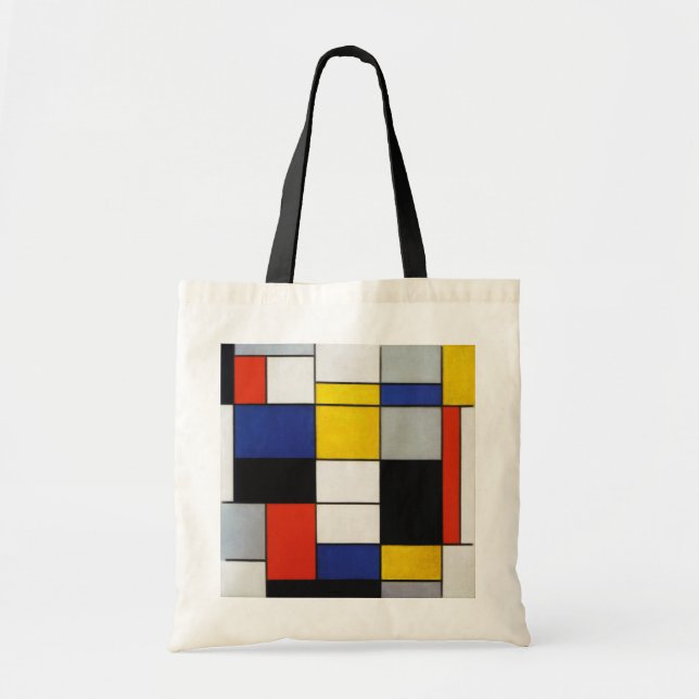 Tote Bag Composition, Mondrian (Devant)