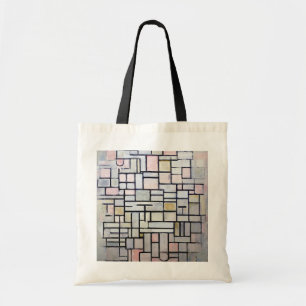 Tote Bag Composition rose et gris, Mondrian