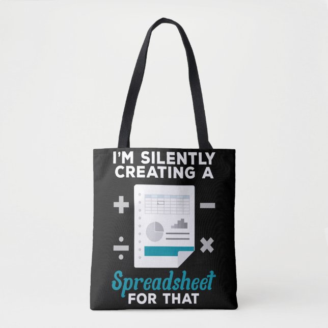 Tote Bag Comptabilisation des feuilles de calcul Comptabili (Devant)