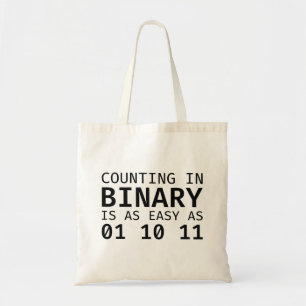 Tote Bag Comptage Dans Le Binaire