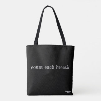 Tote Bag Compter chaque respiration