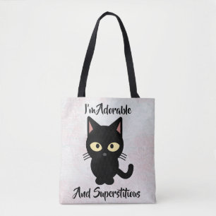 Tote Bag Conception adorable et superstitieuse de chats Fou