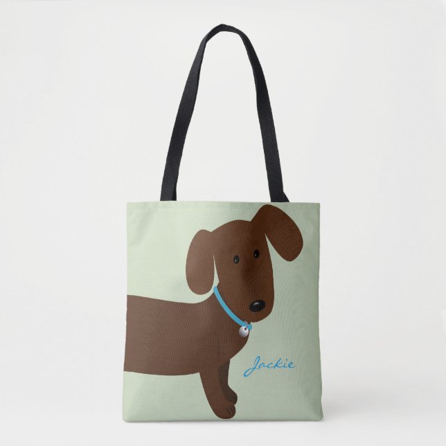 Tote Bag Conception Brown mignonne d'avant et de dos de (Devant)