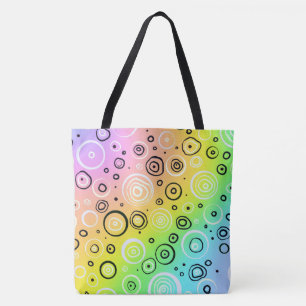 Tote Bag Conception colorée de gradient avec des cercles