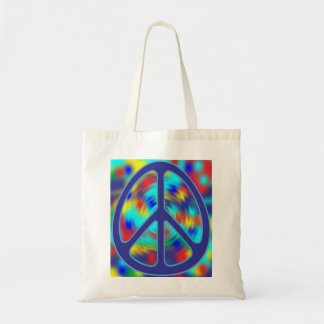 Tote Bag conception colorée de signe de paix
