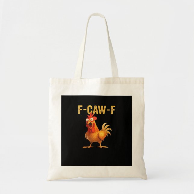 Tote Bag Conception créative et décontractée Funny F Caw F  (Devant)