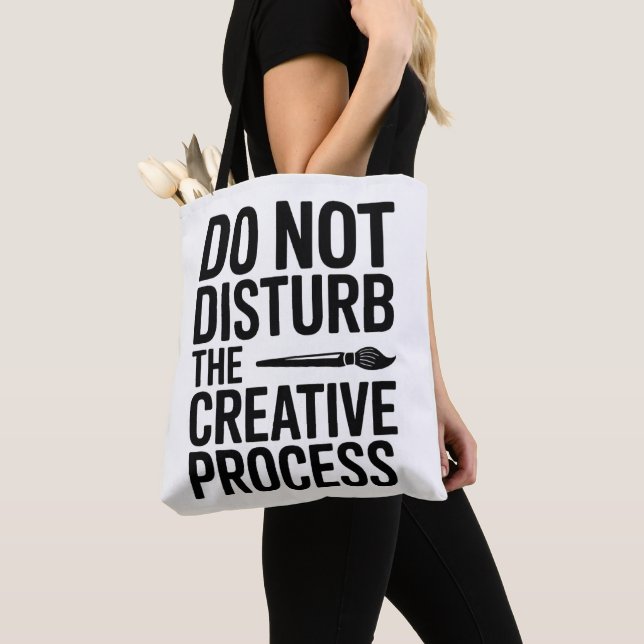 Tote Bag Conception Créative Typographie Design (De près)