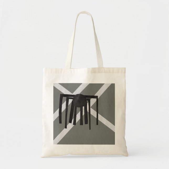 Tote Bag Conception d'araignée géométrique (Devant)