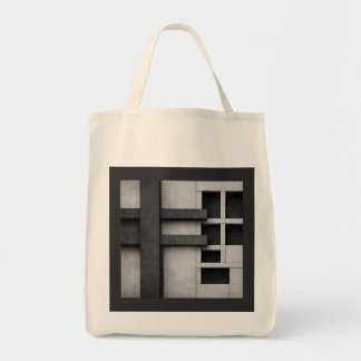 Tote Bag Conception d'architecture brutaliste Art fin Cubis
