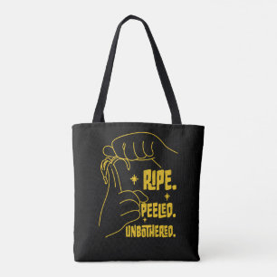 Tote Bag Conception de banane en LSF - Mûre, Épluchée, Impe