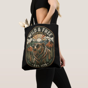 Tote Bag Conception de camping rétro pour les amoureux de l