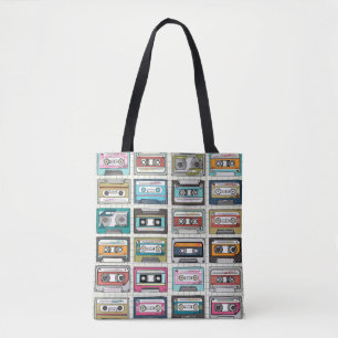 Tote Bag Conception de cassette de musique vintage