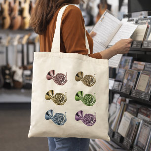 Tote Bag Conception de collage de cor d'harmonie arc-en-cie