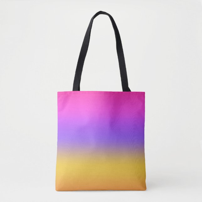 Tote Bag Conception de dégradé Ombre du coucher de soleil d (Devant)