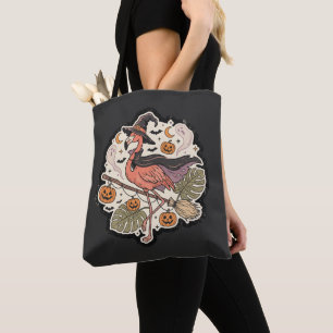 Tote Bag Conception de flamant rose effrayant vintage pour