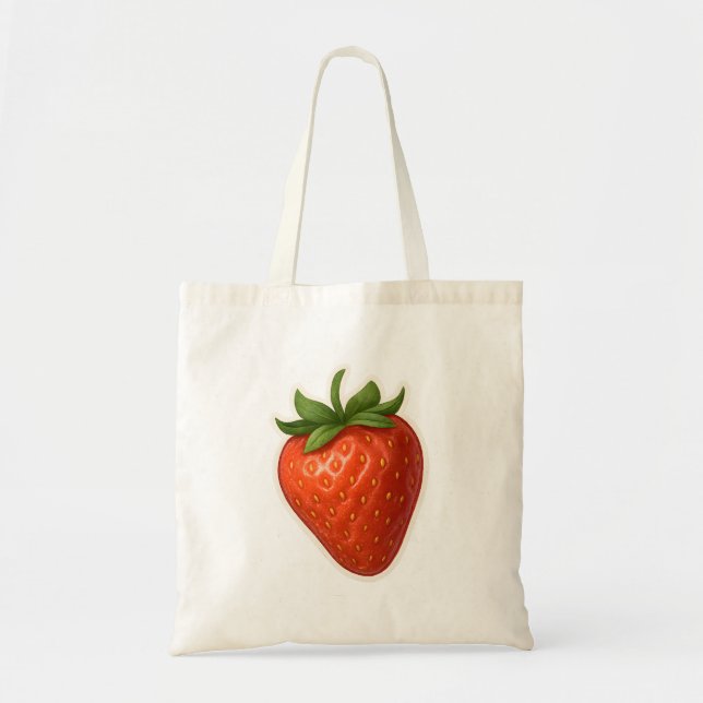 Tote Bag Conception de fraises (Devant)