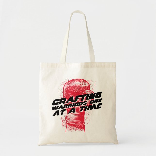 Tote Bag Conception de guerriers Un pas à la fois (Devant)