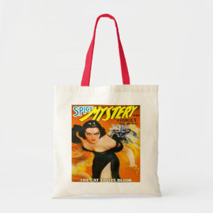 TOTE BAG CONCEPTION DE LA COUVERTURE RETRO PULP