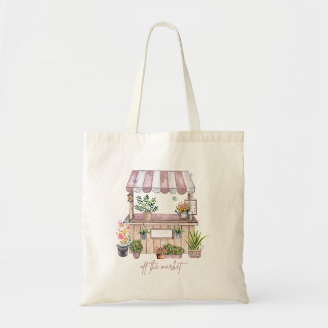 Tote Bag Conception de la mariée en dehors du marché | Joli (Devant)