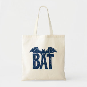Tote Bag Conception de linogravure d'Halloween avec ailes d
