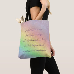 Tote Bag Conception de mandala d'arc-en-ciel de principes
