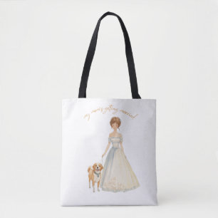 Tote Bag Conception de mariage de maman   Chien de mariage 