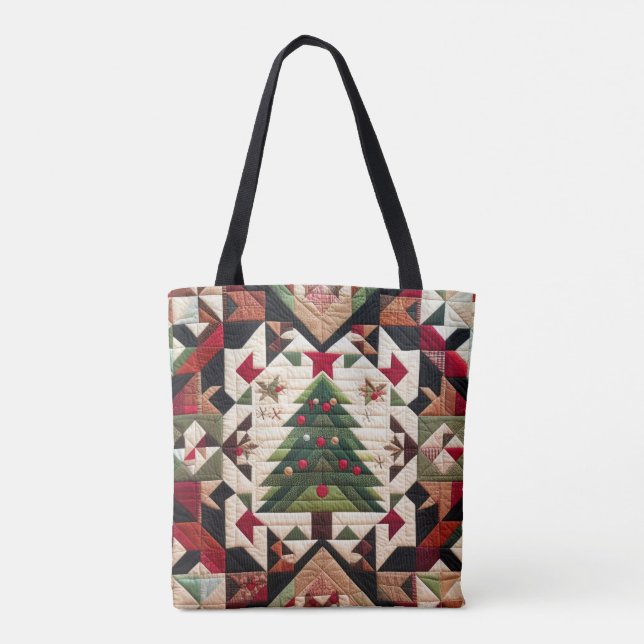 Tote Bag Conception de Noël matelassée (Dos)