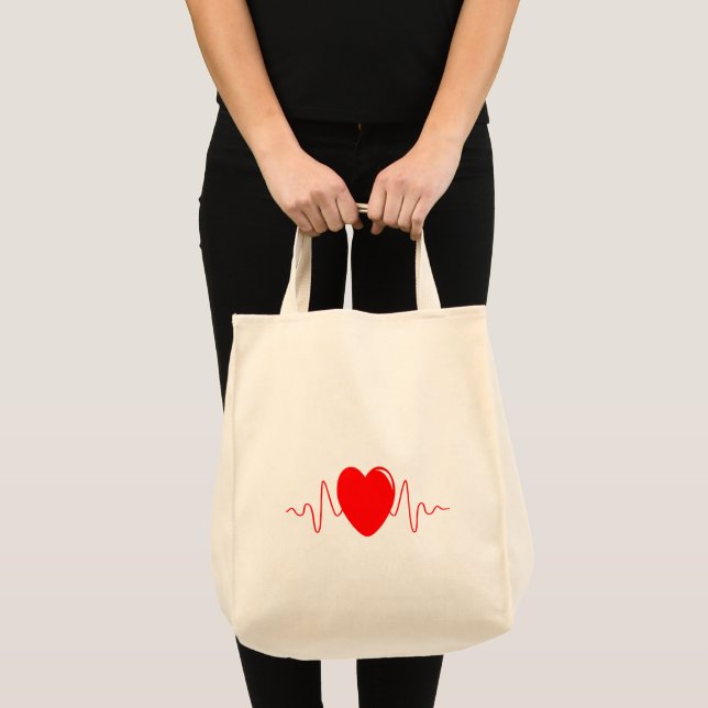 Tote Bag Conception de pulsation (Devant (produit))