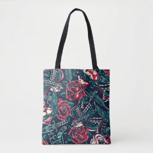 Tote Bag Conception de tatouage rétro